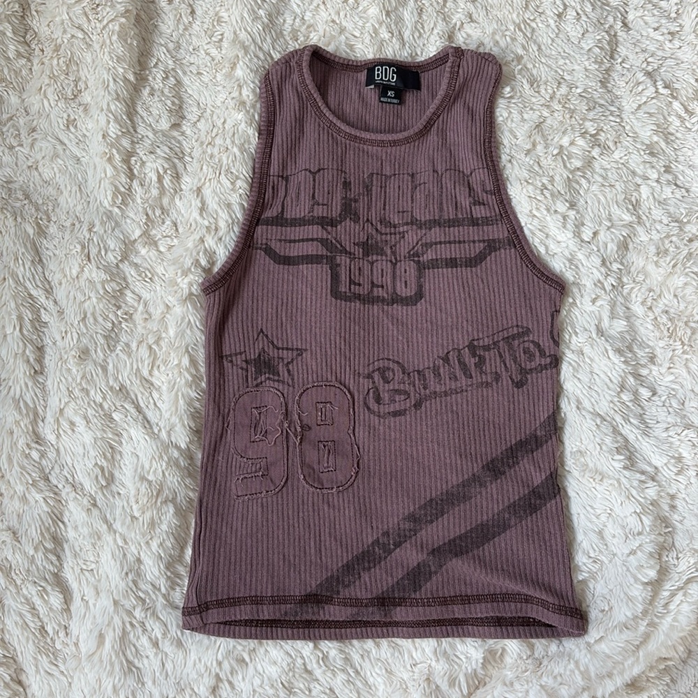Graphic BDG Tank size XS 
Brown